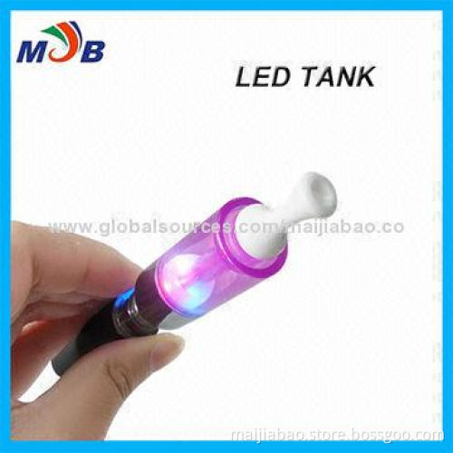 eGo Newest LED Tank Atomizer with Ceramic Tip, No Burning Taste